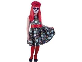 Fato de Menina DISFRAZZES Guadalupe Do Dia Dos Mortos (Tam: 5 a 7 anos)