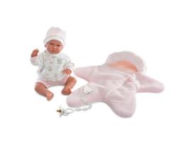 Bebé de Brincar  Lala de Pijama Branco e Rosa