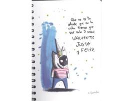 Livro Cuaderno A5 Justo, Valiente Y Feliz de Vários Autores