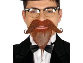 Adereços  Pêra E Bigode De Época Castanho