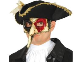 Máscara  Mascarilha Veneziana Com Nariz Comprido