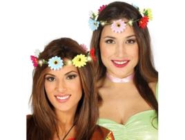 Coroa DISFRAZZES Flores Coloridas E Luz