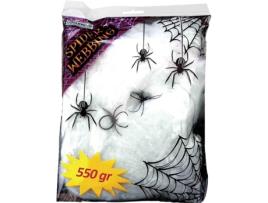 Decorações de Halloween  Teias de Aranha com Aranhas (500 gr)