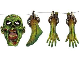 Decorações de Halloween  Grinalda de Zumbi (150 cm)