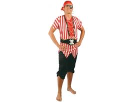 Fato de Homem  Pirata Vermelho (Tam: L)