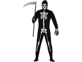 Fato de Homem  Esqueleto Encapuçado (Tam: M)