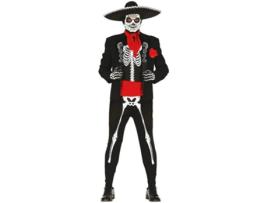 Fato de Homem  Esqueleto Mexicano (Tam: M)
