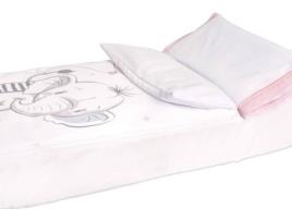 Capa de Edredão + Capa de Colchão + Fronha  PEKEBABY Elefantino Rosa