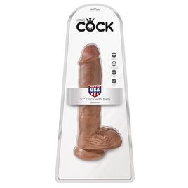 KING COCK PENIS COM 10 TESTÍCULOS - CASTANHO