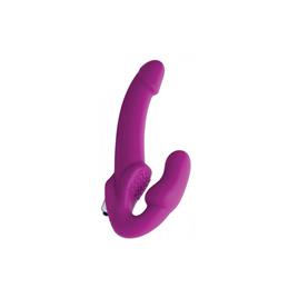 VIBRADOR DUPLO SEM ALÇA ROXO EVOKE