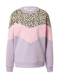 Zwillingsherz Sweatshirt 'Konny'  bege / lilás / cor-de-rosa / preto