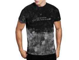 T-Shirt ROCK OFF Joy Division - Tear Us Apart (Wash Collection) Preto (Tamanho: S)