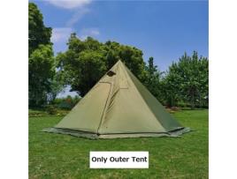 Tenda pirâmide extra grande com saia de neve com furo de chaminé toldos de acampamento ao ar livre ultraleve tenda de mochila abrigo