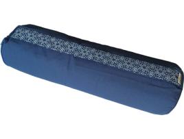 Bolster de yoga SAMARALI Denim (Algodão - Azul - 20 x 20 x 66 cm)