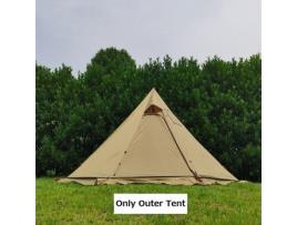 Tenda pirâmide extra grande com saia de neve com furo de chaminé toldos de acampamento ao ar livre ultraleve tenda de mochila abrigo