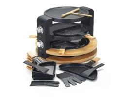 Grelhador Raclette KITCHEN CHEF 8/10 Pessoas 1500W + Grelhador + Máquina de Crepe Kcwood.8.Super