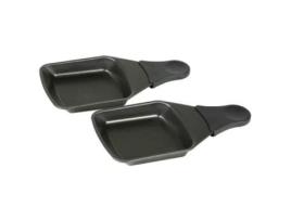 Conjunto 2 Pratos Quadrados Antiaderentes para Grelhador Raclette TEFAL xa400202