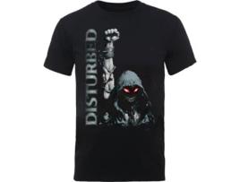 T-Shirt ROCK OFF Disturbed - Up Yer Military Preto (Tamanho: L)