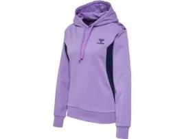 Sweatshirt para Mulher HUMMEL (L - Algodão - Roxo)