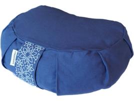 Almofada de Meditação SAMARALI Crescente (Algodão - Azul - 17 x 34 x 20 cm)