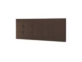 Cabeceira Mikonos JSHOME  (Chocolate - Pele - 140 cm / 160 cm x 60 cm x 8 cm)