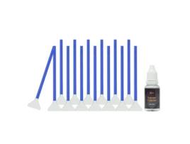 Kit de Limpeza para Sensor UES Cotonetes + Limpador de Sensor (14 Peças - 15 ml)