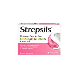 Strepsils Morango Sem Açúcar