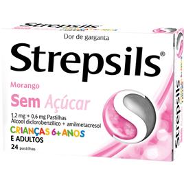 Strepsils Morango Sem Açúcar