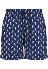 Urban Classics Calções de banho  azul ultramarinho / branco