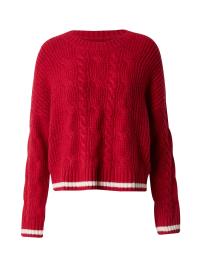 American Eagle Pullover  vermelho / branco