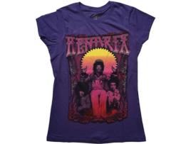 T-Shirt ROCK OFF Jimi Hendrix - Karl Ferris Wheel Roxo (Tamanho: S)