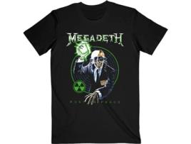 T-Shirt ROCK OFF Megadeth - Vic Target RIP Anniversary Preto (Tamanho: S)