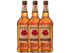 Whisky Bourbon FOUR ROSES Four Roses (1 L - 3 unidades)