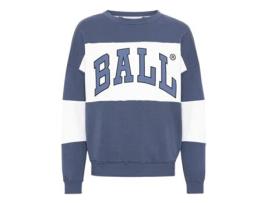Sweatshirt para Unisexo BALL (S - Algodão - Azul)
