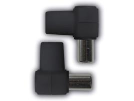 Kit Conector Acodado (Macho/Hembra) Negro