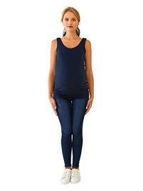 Lote de 2 tops para gravidez e amamentação azul escuro bicolor/multicolor