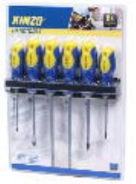 Conjunto de 6 Chaves (3x Cruz / 3x Fenda) - KINZO