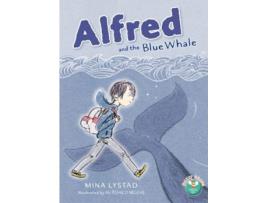Livro alfred and the blue whale de mina lystad (inglês)