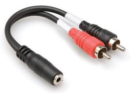 Cabo de Áudio HOSA TECHNOLOGY (Jack 3.5mm - RCA - Preto)