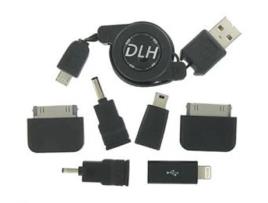 Cabo de Dados DLH (USB A - Micro USB - 75 cm - Preto)