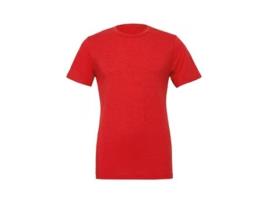 T-shirt para Homem BELLA + CANVAS (XL - Poliéster - Vermelho)