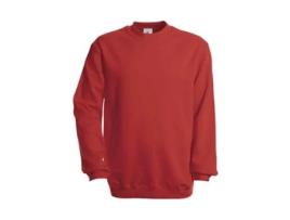 Sweatshirt para Unisexo B&C (L - Algodão - Vermelho)