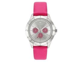 Relógio JUICY COUTURE Mulher (Pele Vegan - Prateado e Rosa)
