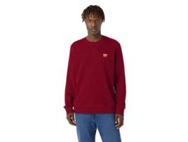 Sweatshirt para Homem WRANGLER (S - Couro - Vermelho)