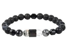 Pulseira KOVAÉ Premium Serenity (Aço Inoxidável - Preto - 19 cm)