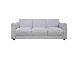 Sofá de 3 Lugares KASA (189 x 75 x 74cm - Madeira - Cinzento)