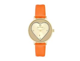 Relógio JUICY COUTURE Mulher (Pele Vegan - Dourado e Laranja)