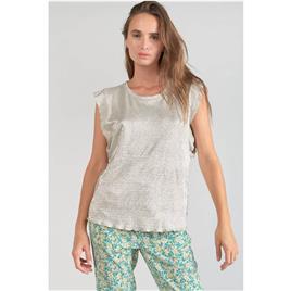 Le Temps Des Cerises Blusa metalizada, de cavas