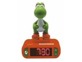 Despertador Digital Nintendo Yoshi Com Snooze E Sons, Relógio, Cor Azul / Vermelho - Rl800Ni LEXIBOOK