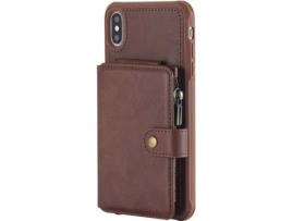 Capa iPhone XR WISETONY Kaiqimi-721 Castanho